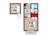 サンモ－ル 1Kの間取り