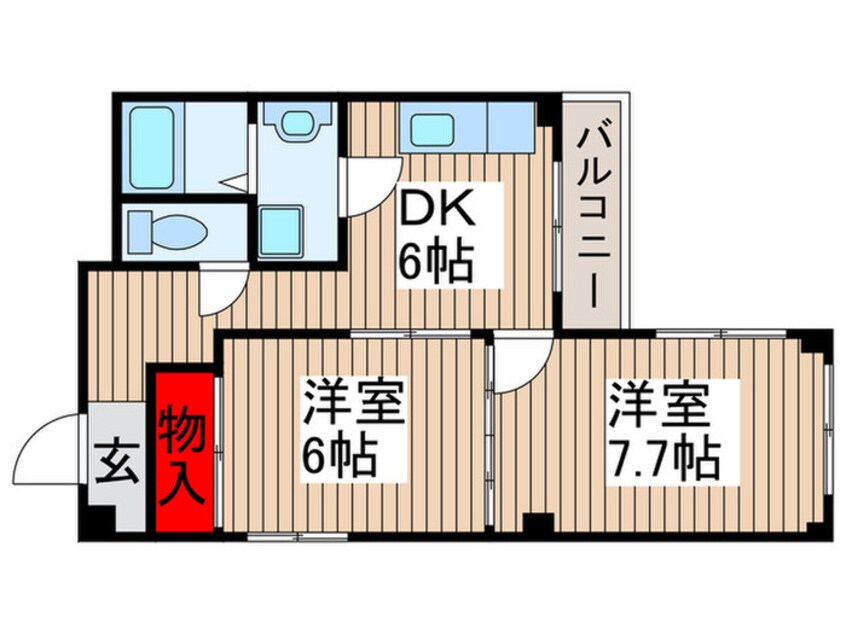 間取図 第102新井ビル