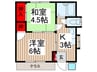 第二ペガサス 2Kの間取り