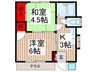 第二ペガサス 2Kの間取り