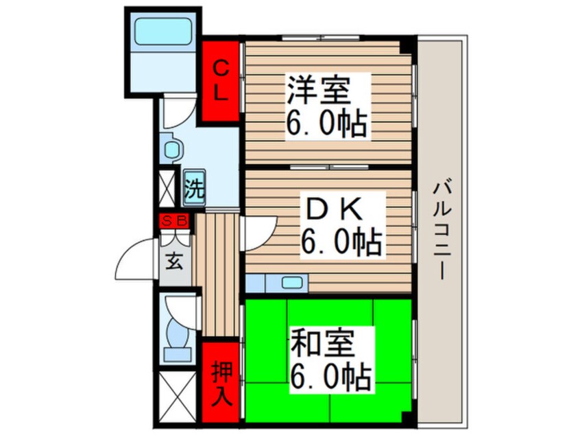 間取図 グランド－ル西葛西