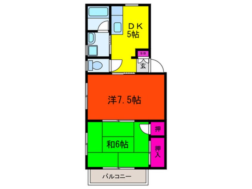 間取図 平和台ハイツ