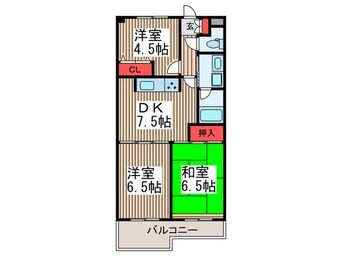 間取図 朝日プラザ川口芝(504)