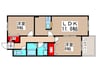 グランパルク 2LDKの間取り