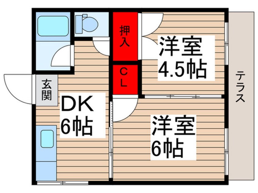 間取図 ＭＡＴＳＵＤＯ　ＰＬＡＣＥ