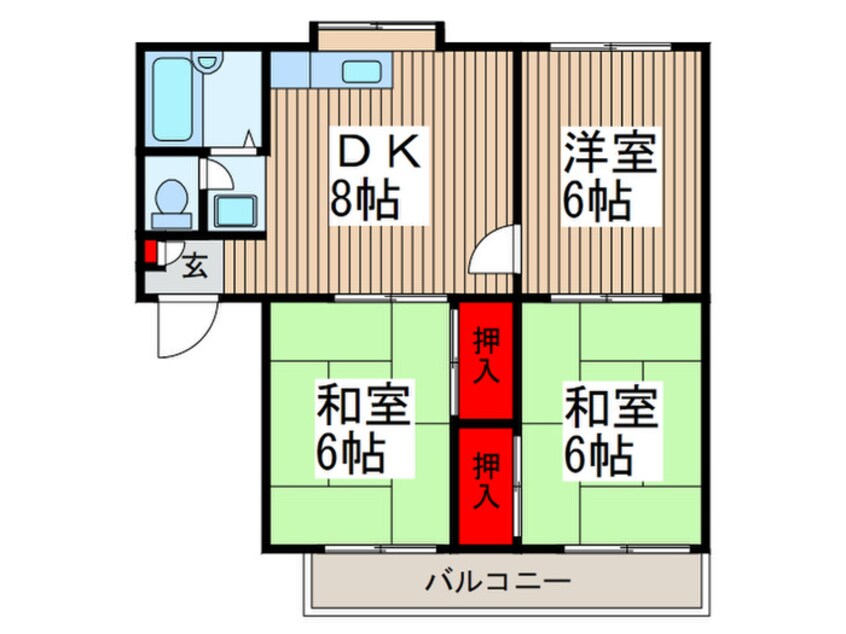 間取図 クリスタル浦和