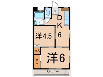 間取図 キャッスル寺尾