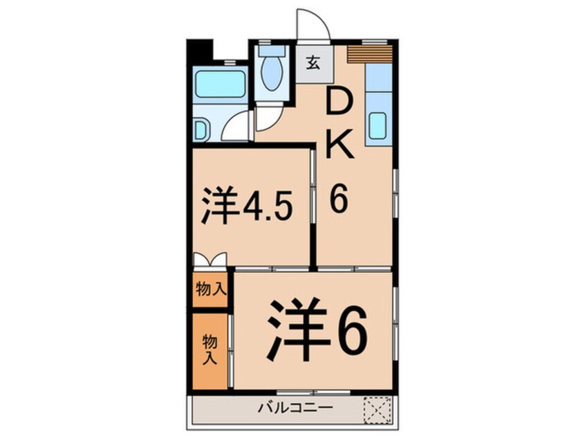 間取図 キャッスル寺尾