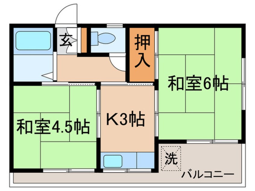 間取図 ベルメゾン国領