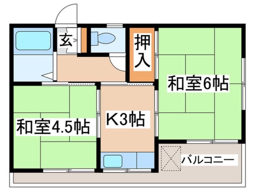 間取図 ベルメゾン国領