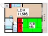 斉藤ﾏﾝｼｮﾝ 1LDKの間取り