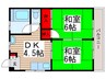 斉藤ﾏﾝｼｮﾝ 2DKの間取り