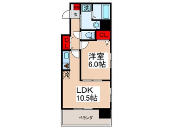 間取図 ラ－クガ－デン木場