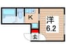 casa alivio 1Kの間取り