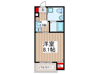 間取図 MELDIA西所沢Ⅲ