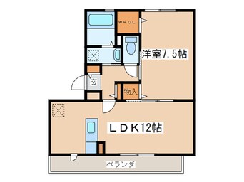 間取図 アンソレイユ