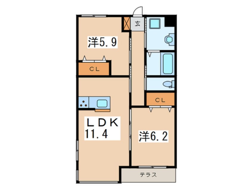 間取図 向日葵