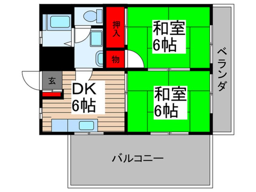 間取図 コ―ポユアサ