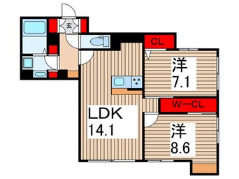 間取図 ディアコート西新井