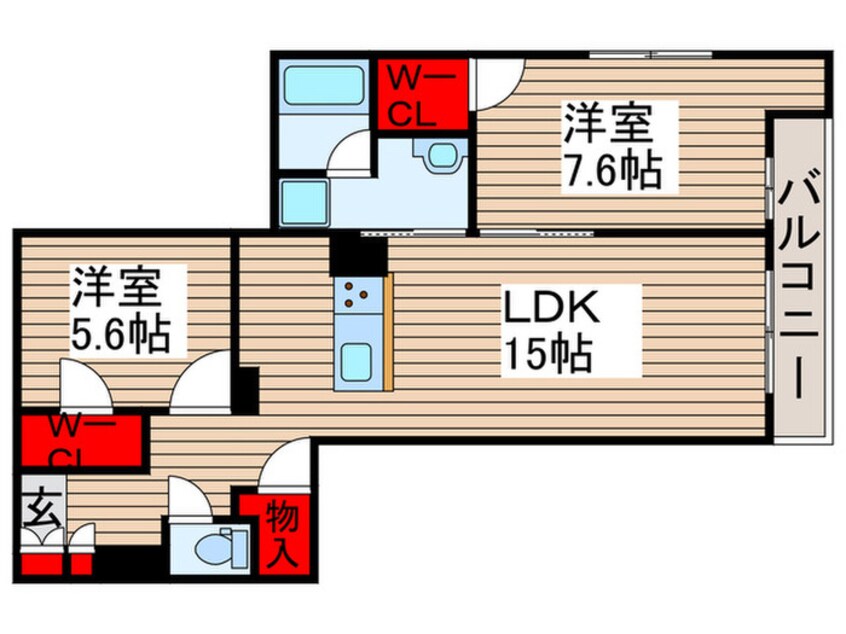 間取図 ディアコート西新井