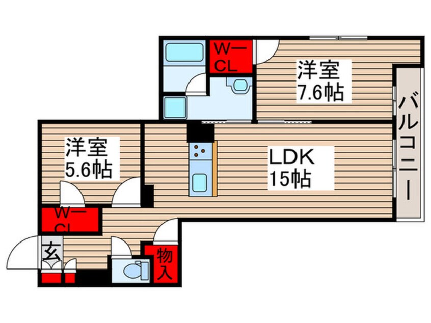 間取図 ディアコート西新井