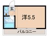 木乃池プラザ西大泉２号棟 1Rの間取り