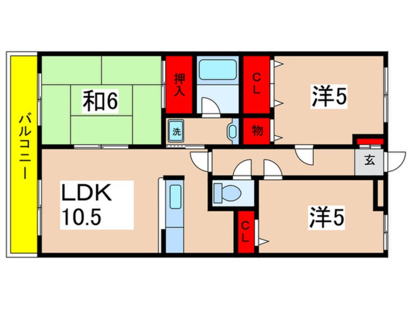 間取図 第３旭マンション