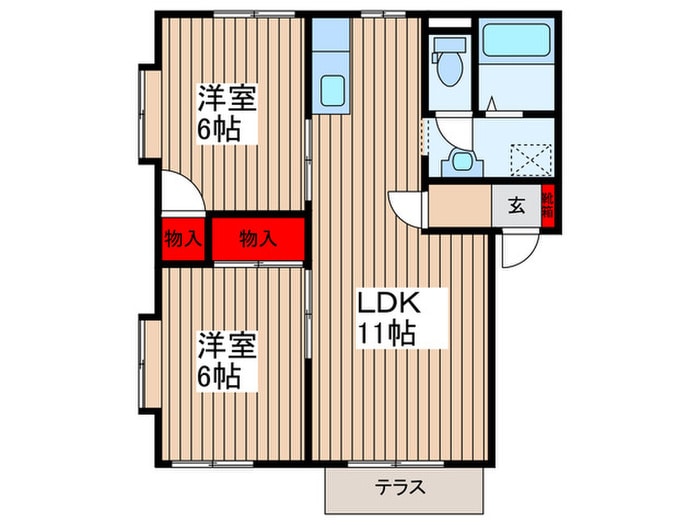 間取り図 グランデールA