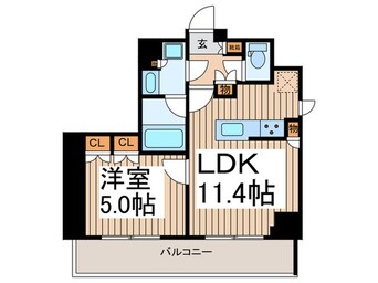 間取図 ミリアレジデンス蔵前