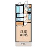 グランメゾン志津 1Kの間取り