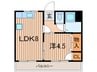 橋本ビル 1LDKの間取り