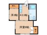 コーポかえで 2Kの間取り
