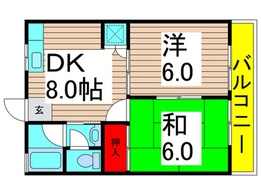 間取図 石橋マンション