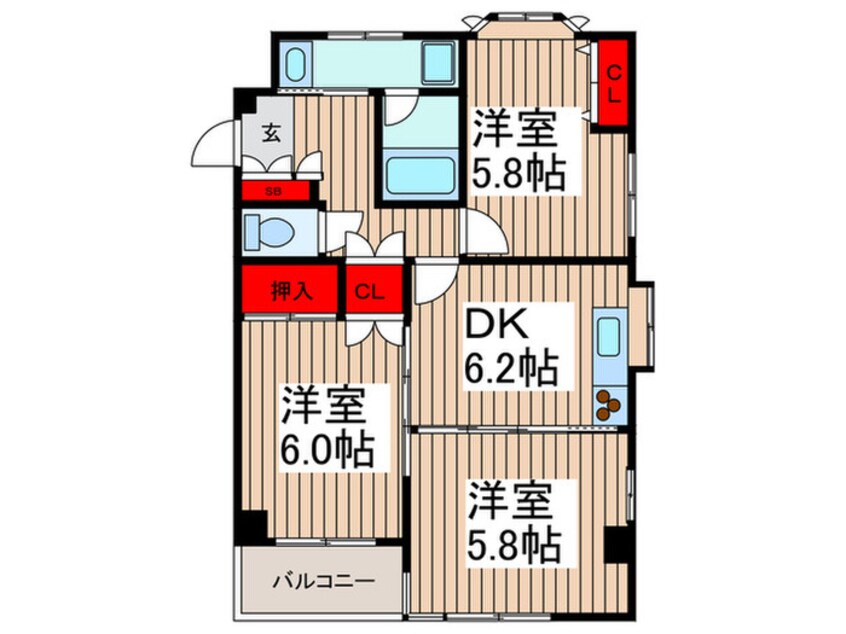 間取図 ロイヤルハウス