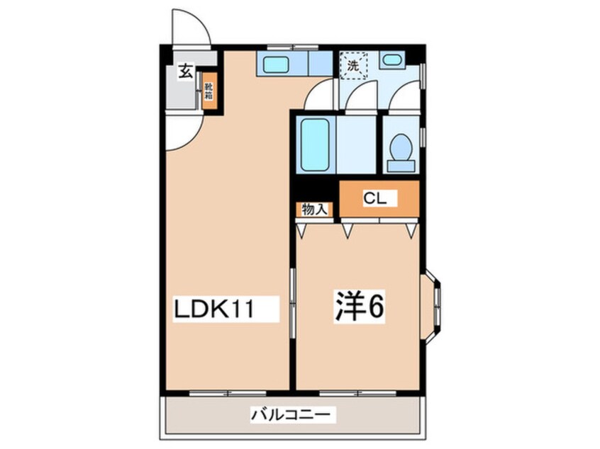 間取図 セントラルハイムA