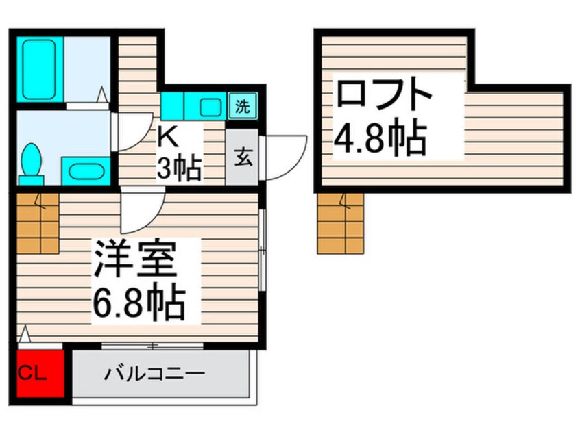 間取図 Camel西新井