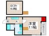 Camel西新井 1Kの間取り