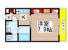 リブリ・ソル　ポトロ 1Kの間取り