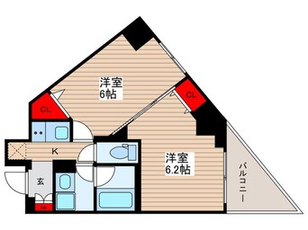 間取図 ルフレプレミアム押上ノルド