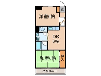 間取図 コ－ジ－ハイムＡ