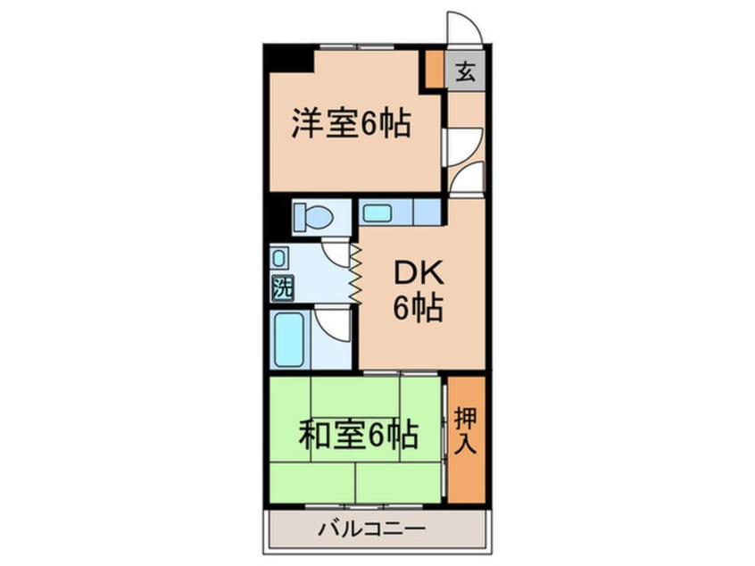 間取図 コ－ジ－ハイムＡ