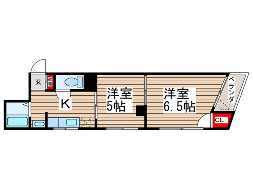 間取図 エスティ－ム平井