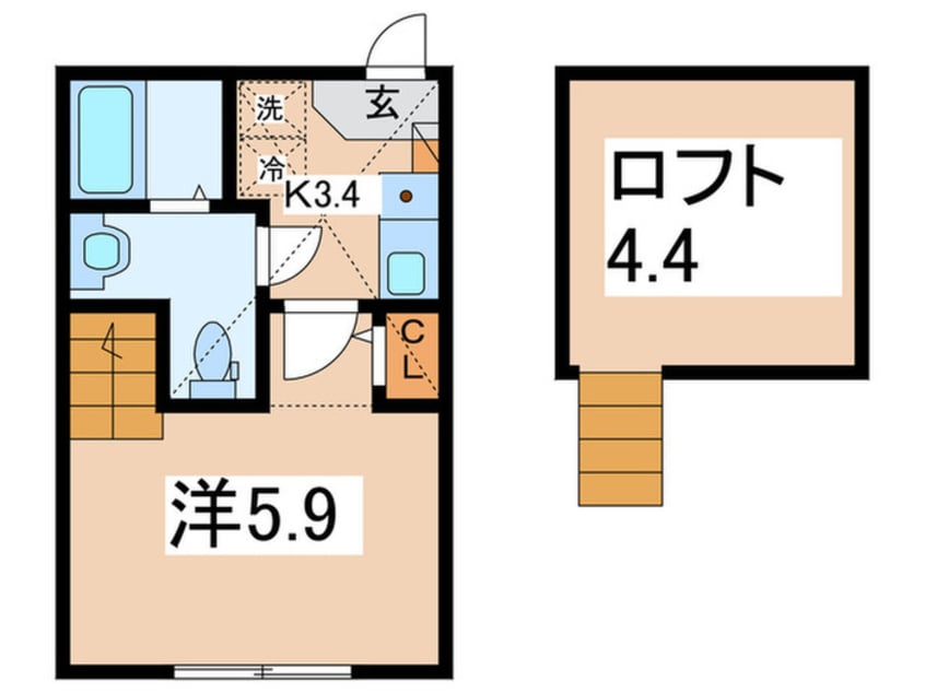 間取図 Tina 小田急相模原