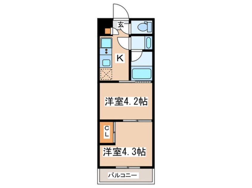 間取図 ｶﾞｰﾗ･ﾊﾟｰｸﾋﾙｽﾞ町田(503)