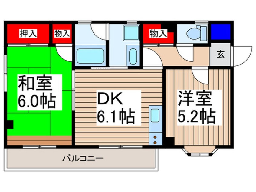 間取図 M.Uフラッツ