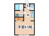 Ambition聖蹟桜ヶ丘Ⅱ 1Kの間取り