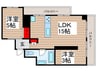 ブリックハイツ 2LDKの間取り