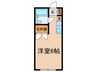 メゾンベル－フ 1Rの間取り