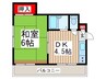 ＰＲＥＴＴＹ　ＨＯＵＳＥ 1DKの間取り