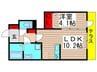 グラン　ベル 1LDKの間取り